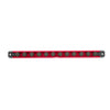 3-Piece 15.5-Inch Red Twist Lock Magnetic Socket Rail Set