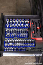 8-Piece Metric & SAE Socket Keeper Socket Organizer Tray Set