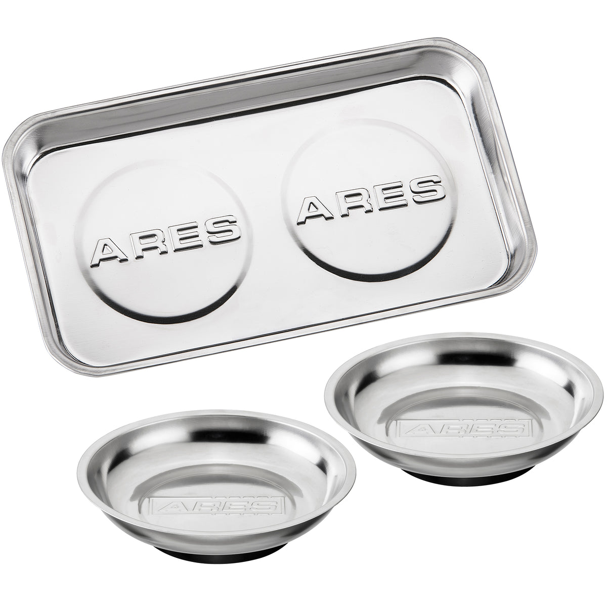 ARES 61000 - 3-Piece Magnetic Tool Tray Set — ARES Tool, MJD