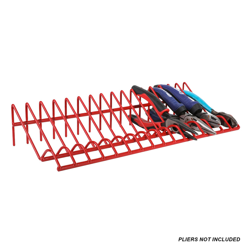 16-Slot Red Plier Rack