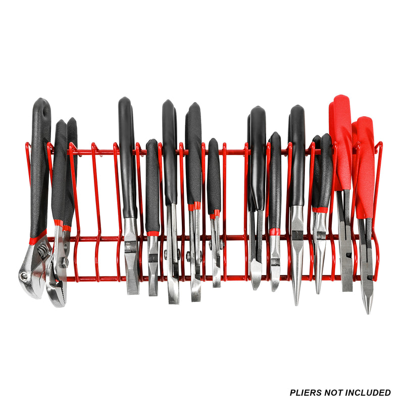16-Slot Red Plier Rack