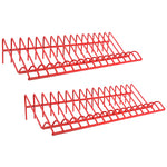 2-Piece Red 16 Slot Plier Rack Set