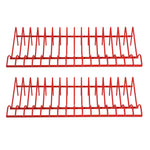 2-Piece Red 16 Slot Plier Rack Set