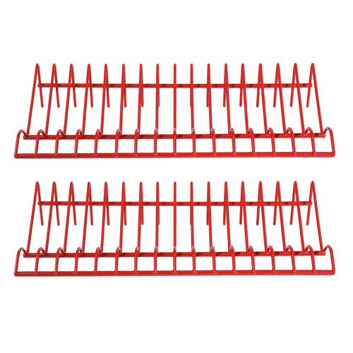 2-Piece Red 16 Slot Plier Rack Set