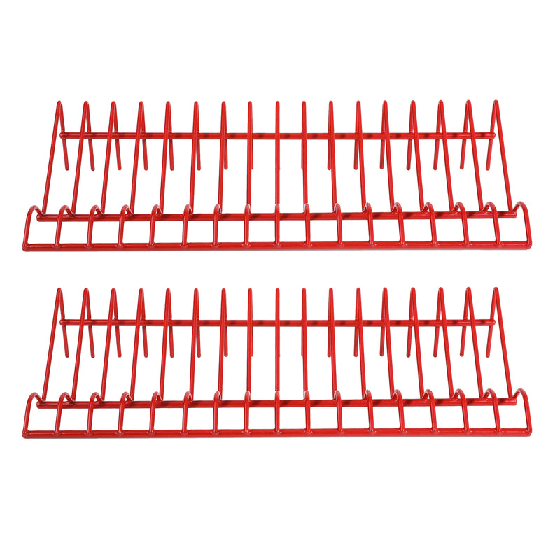 2-Piece Red 16 Slot Plier Rack Set
