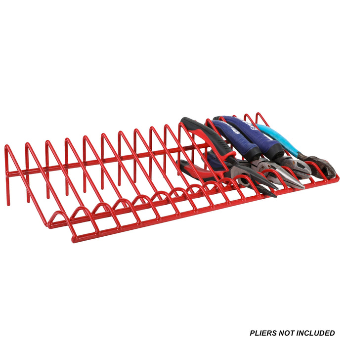 2-Piece Red 16 Slot Plier Rack Set