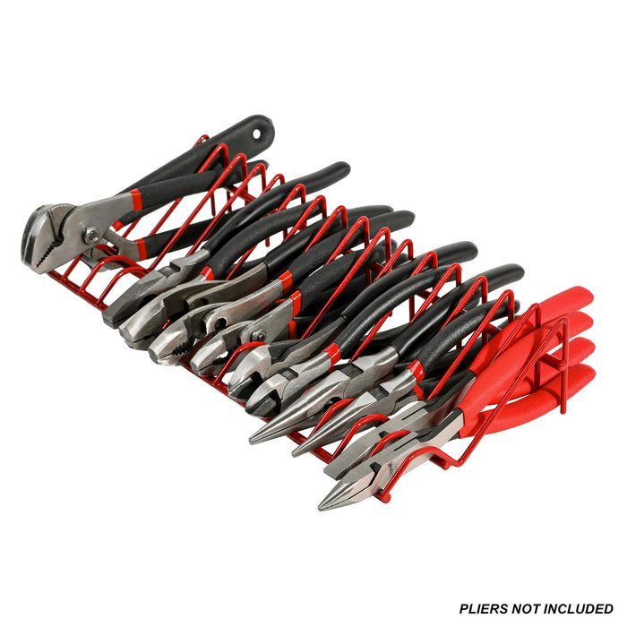 2-Piece Red 16 Slot Plier Rack Set