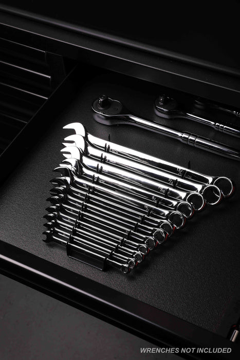 12-Piece Metal Magnetic Wrench Organizer