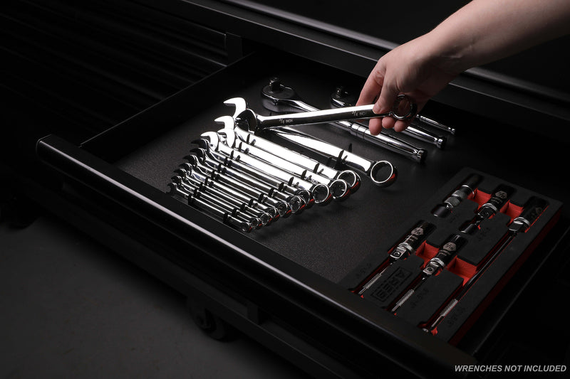 12-Piece Metal Magnetic Wrench Organizer
