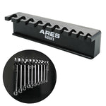 10-Piece Black Magnetic Wrench Organizer