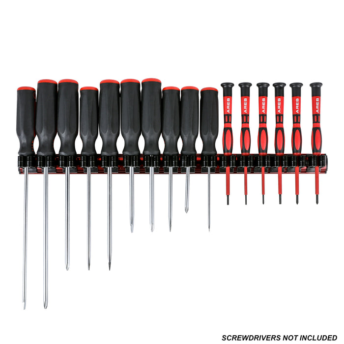 ARES 62025 - Portaherramientas manual rojo de 16,5 pulgadas