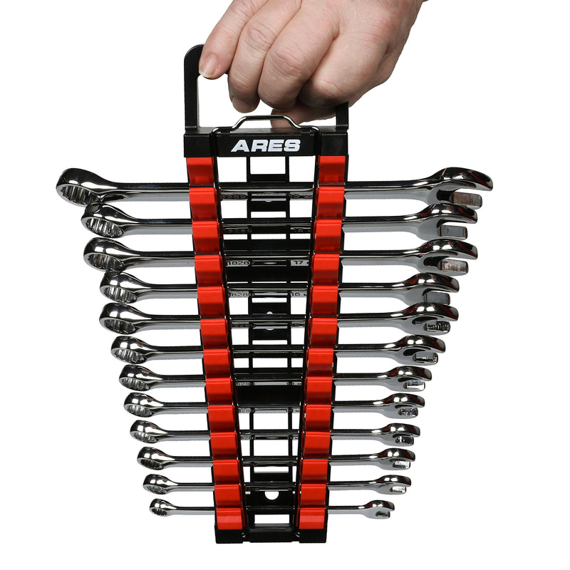 2-Piece Wrench Rack Set with Locking Bar