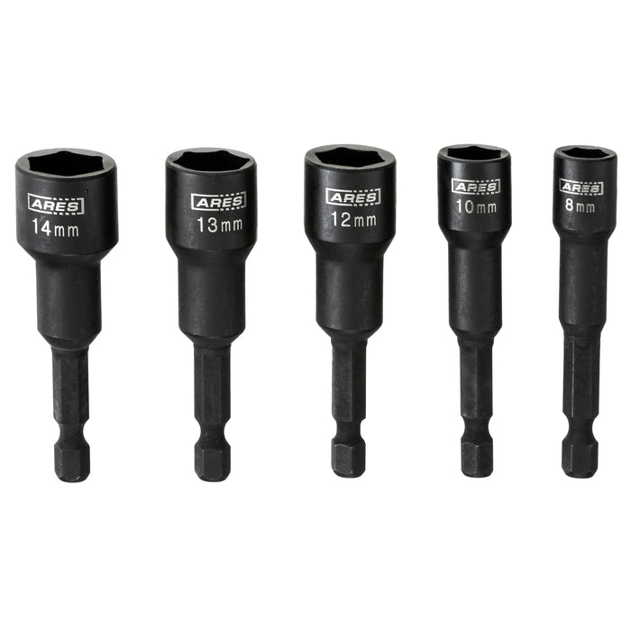 ARES 70029 - Juego de destornilladores magnéticos para tuercas métricas de 5 piezas