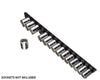 1/2" Black Aluminum Socket Rail
