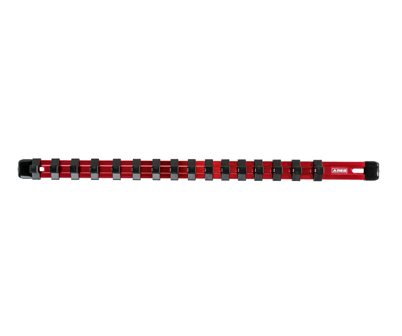 3/8" Red Aluminum Socket Rail