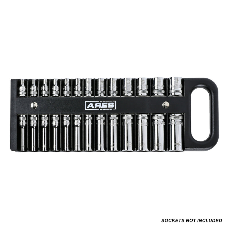 3-Piece Black Magnetic Socket Holder Set