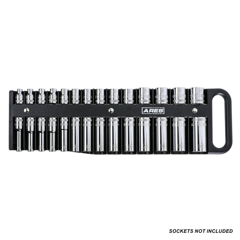 3-Piece Black Magnetic Socket Holder Set