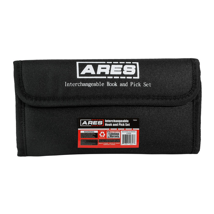 thumbnail image 2 of ARES 6-Piece Hook And Pick Set With Storage Pouch - Chrome Vanadium Steel 2 of 14