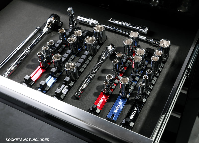 3-Piece 1/2" Drive 9.84" Socket Rail Set