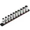 1/2" Drive Red 9.84" Socket Rail