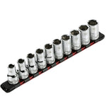 1/2" Drive Red 9.84" Socket Rail