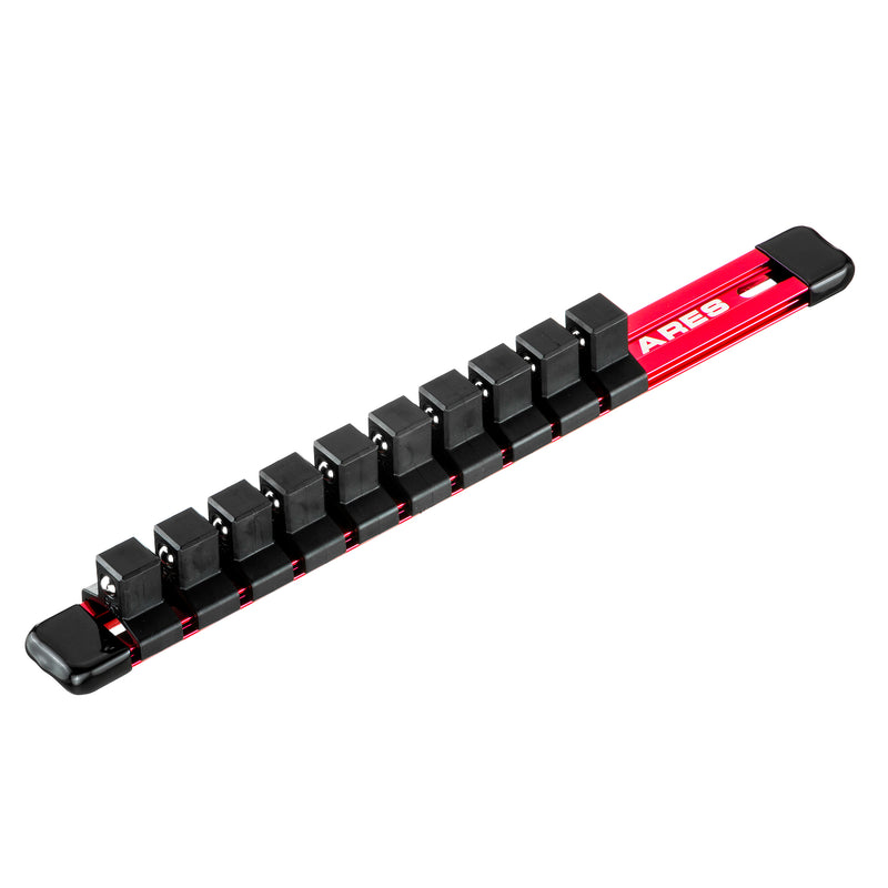 1/2" Drive Red 9.84" Socket Rail