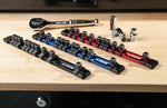 3-Piece 3/8" Drive 9.84" Socket Rail Set