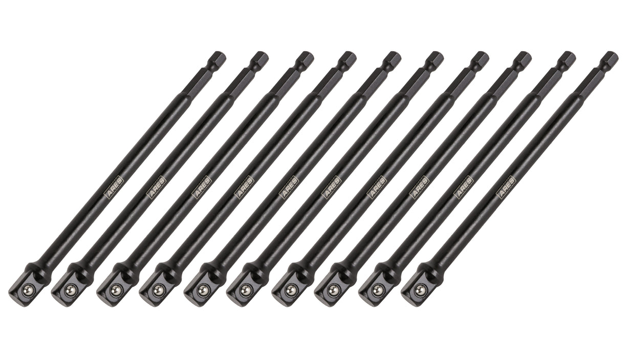 10-Piece 3/8-Inch Drive 6-Inch Impact Grade Socket Adapter Set