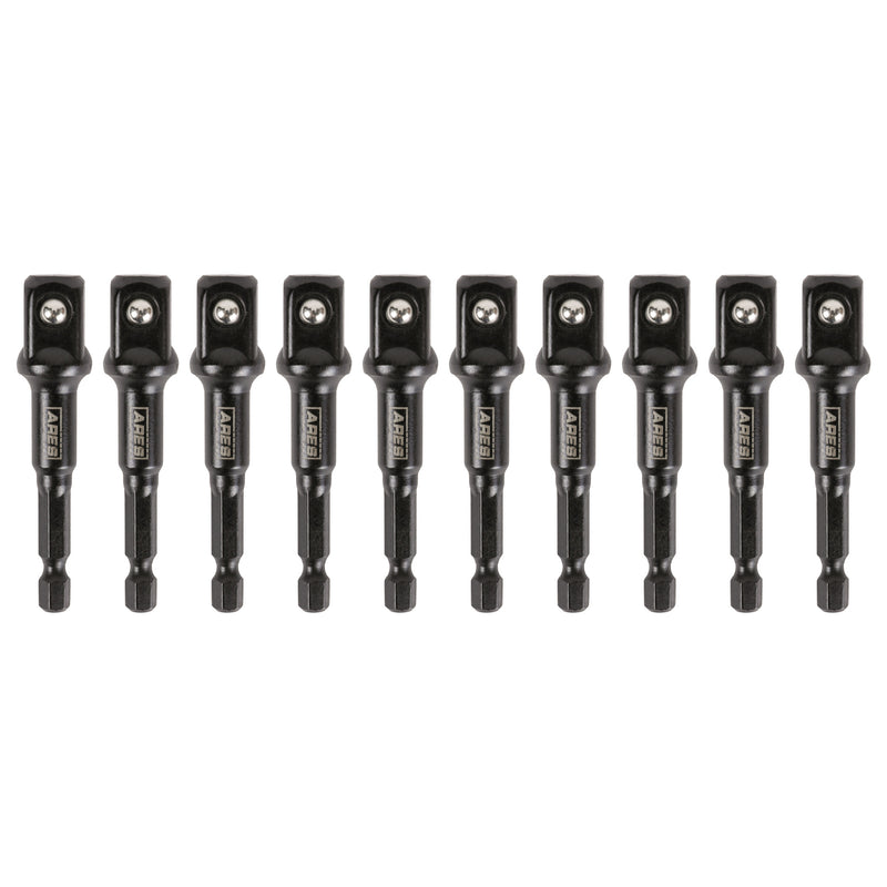 10-Piece 1/2-Inch Drive 3-Inch Impact Grade Socket Adapter Set