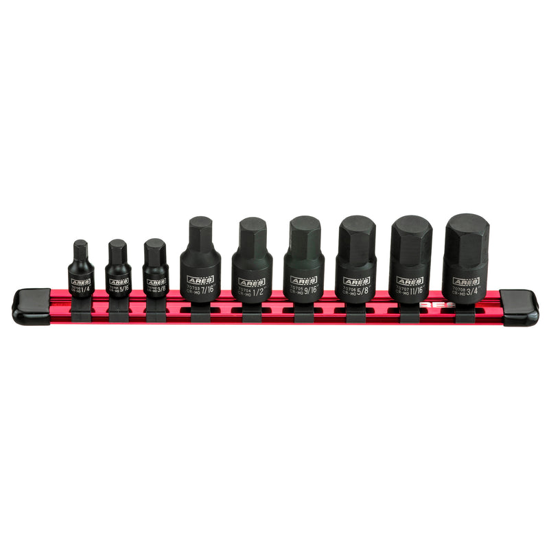 9-Piece SAE Impact Hex Driver Set