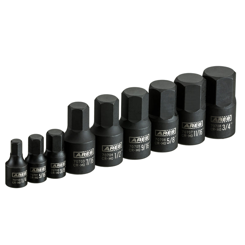 9-Piece SAE Impact Hex Driver Set