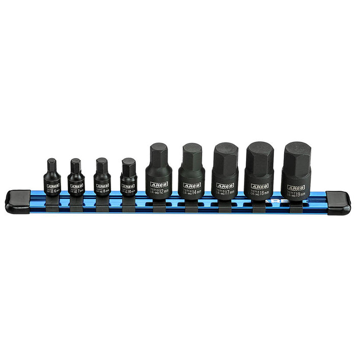 9-Piece Metric Impact Hex Driver Set