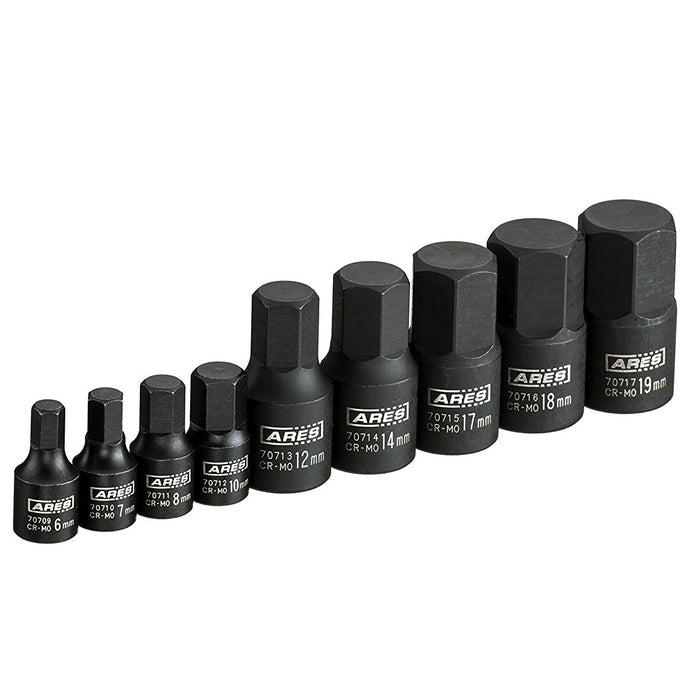 ARES 70497 - 9-Piece Metric Impact Hex Driver Set