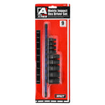 9-Piece Metric Impact Hex Driver Set