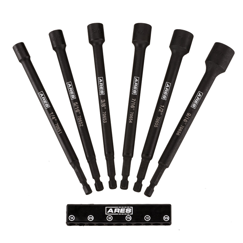 6-Piece SAE Magnetic Impact Nut Driver Set