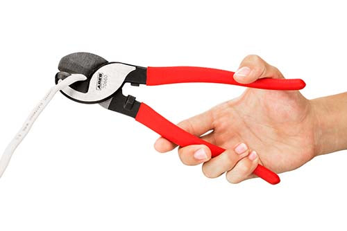 ARES 70660 10-Inch Electronics Cable Cutter - Heavy Duty Chrome Moly Steel For Coaxial & Communications Cable