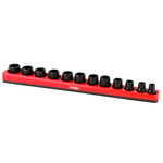 12-Piece 3/8-Inch SAE Shallow Magnetic Socket Holder