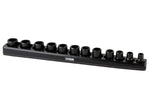 12-Piece 3/8-Inch Metric Shallow Magnetic Socket Holder