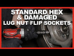 1/2-Inch Drive 17mm Standard Hex and Damaged Lug Nut Flip Socket