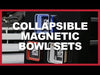 2-Piece Red Collapsible Magnetic Parts Bowl Set