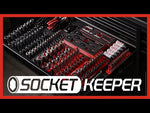2-Piece 1/2-Inch Drive Metric Socket Keeper Socket Organizer Tray Set