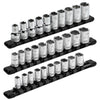 3-Piece Black 9.84-Inch Aluminum Socket Rail Set