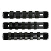 3-Piece Black 6-Inch Aluminum Socket Rail Set