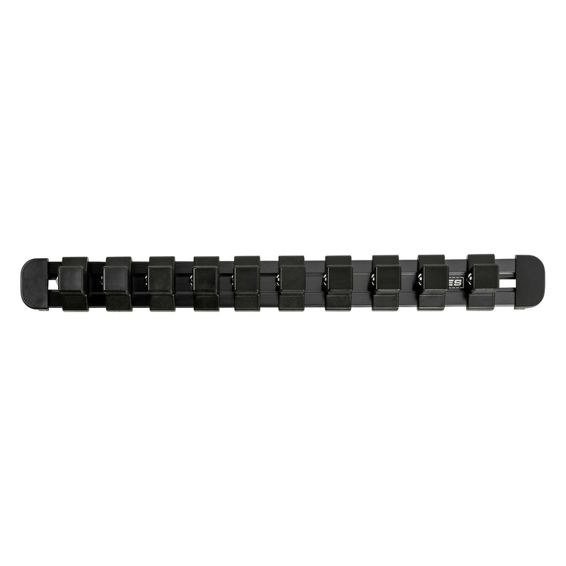 1/2-Inch Drive Black 9.84-Inch Socket Rail with Locking End Caps