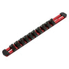 1/4-Inch Drive Red 9.84-Inch Socket Rail with Locking End Caps