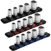 3-Piece 1/4-Inch Drive 6-Inch Aluminum Socket Rail Set