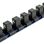 1/2-Inch Drive Blue 9.84-Inch Socket Rail with Locking End Caps