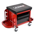 Red Heavy Duty Multi-Function Mechanic's Rolling Seat
