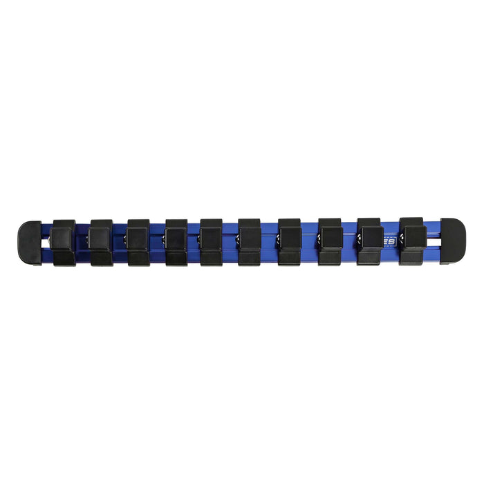 1/2-Inch Drive Blue 9.84-Inch Socket Rail with Locking End Caps