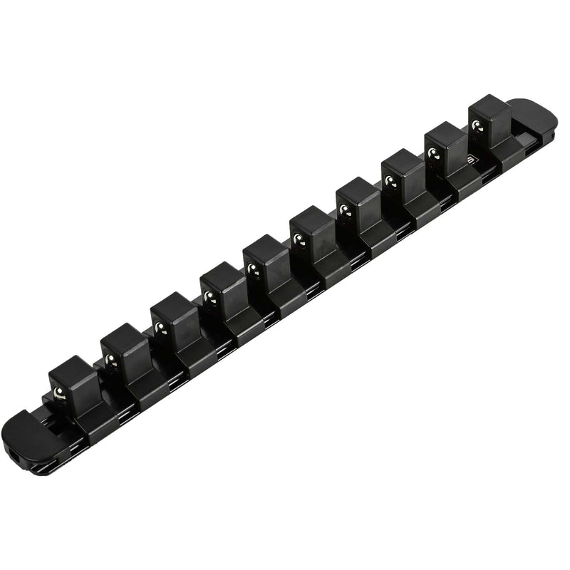1/2-Inch Drive Black 9.84-Inch Socket Rail with Locking End Caps
